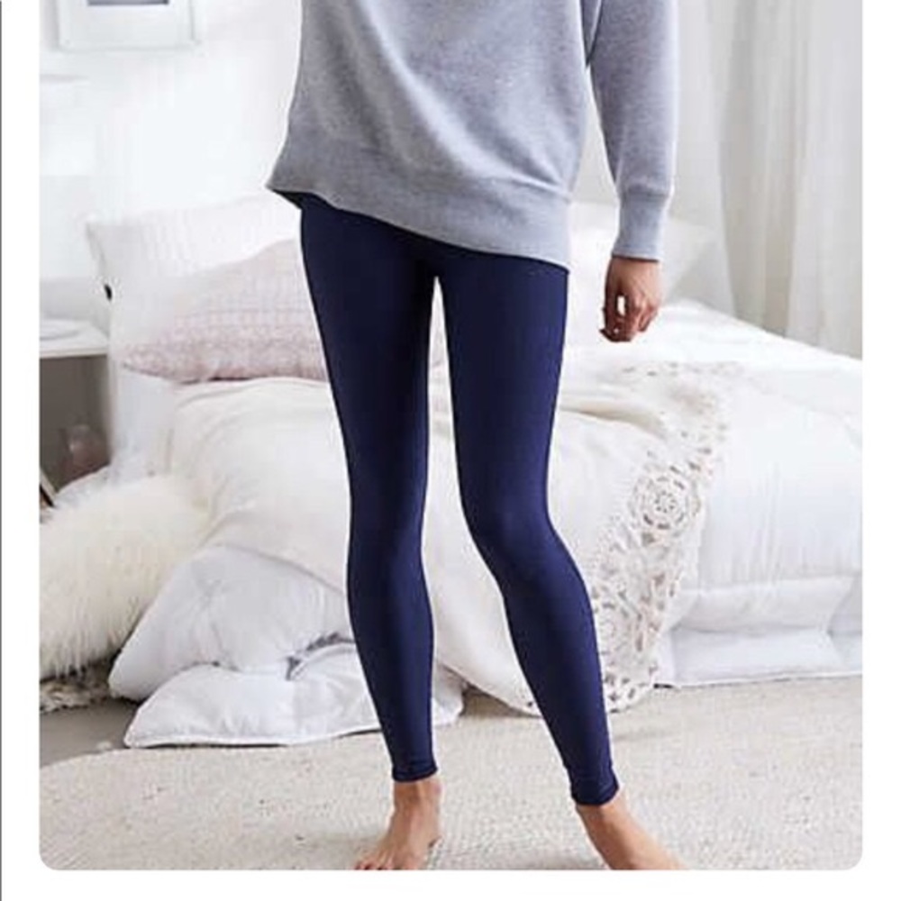 Aerie Chill Sparkle Navy leggings NWT